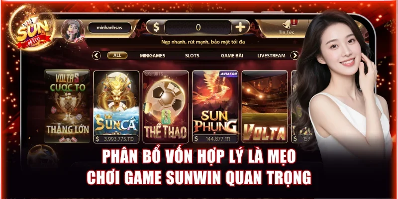 Mẹo Chơi Game Sunwin Đổi Thưởng Không Bị Thua Lỗ Chi Tiết 3 Phân bổ vốn hợp lý là mẹo chơi game Sunwin quan trọng